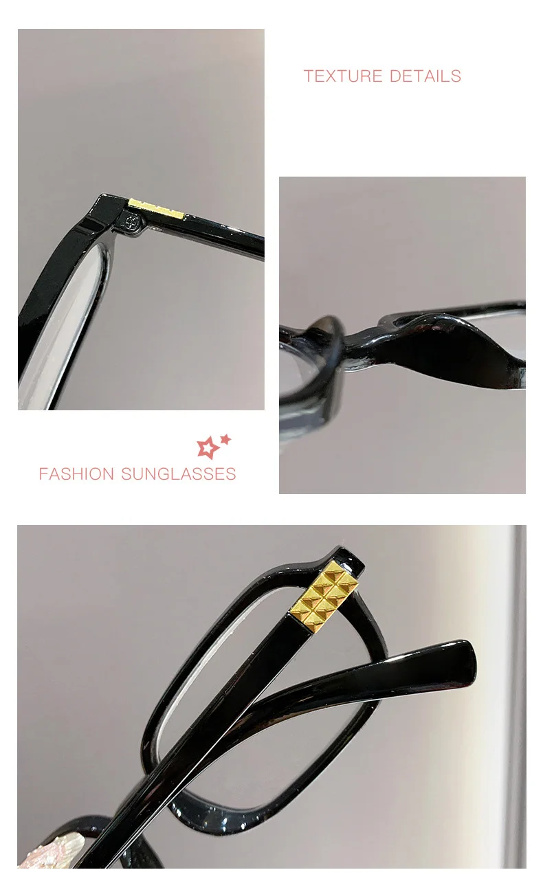 Bedruckte Myopie-Brille, lichtempfindlicher Farbwechsel, heißer Stil, hochauflösende Anti-Blaulicht-Myopie-Brille 9647-1 – Detail 3