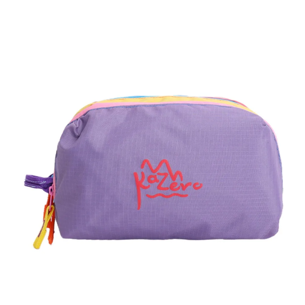 

Multifunctional Dopamine Makeup Bag Zipper Coin Purse Cute Cosmetic Bag Multi-Pocket Waterproof Nylon Toiletry Bag Girls