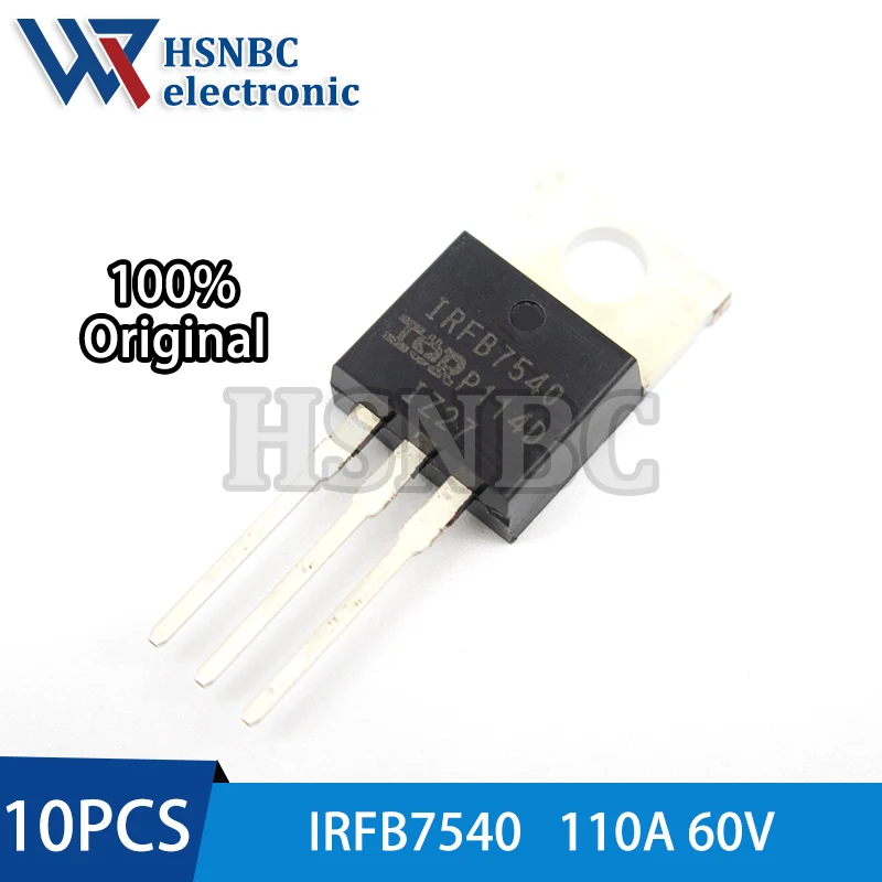 

10PCS IRFB7540PBF IRFB7540 TO-220 60V 110A N-Channel Power MOSFET Transistor 100% New Original