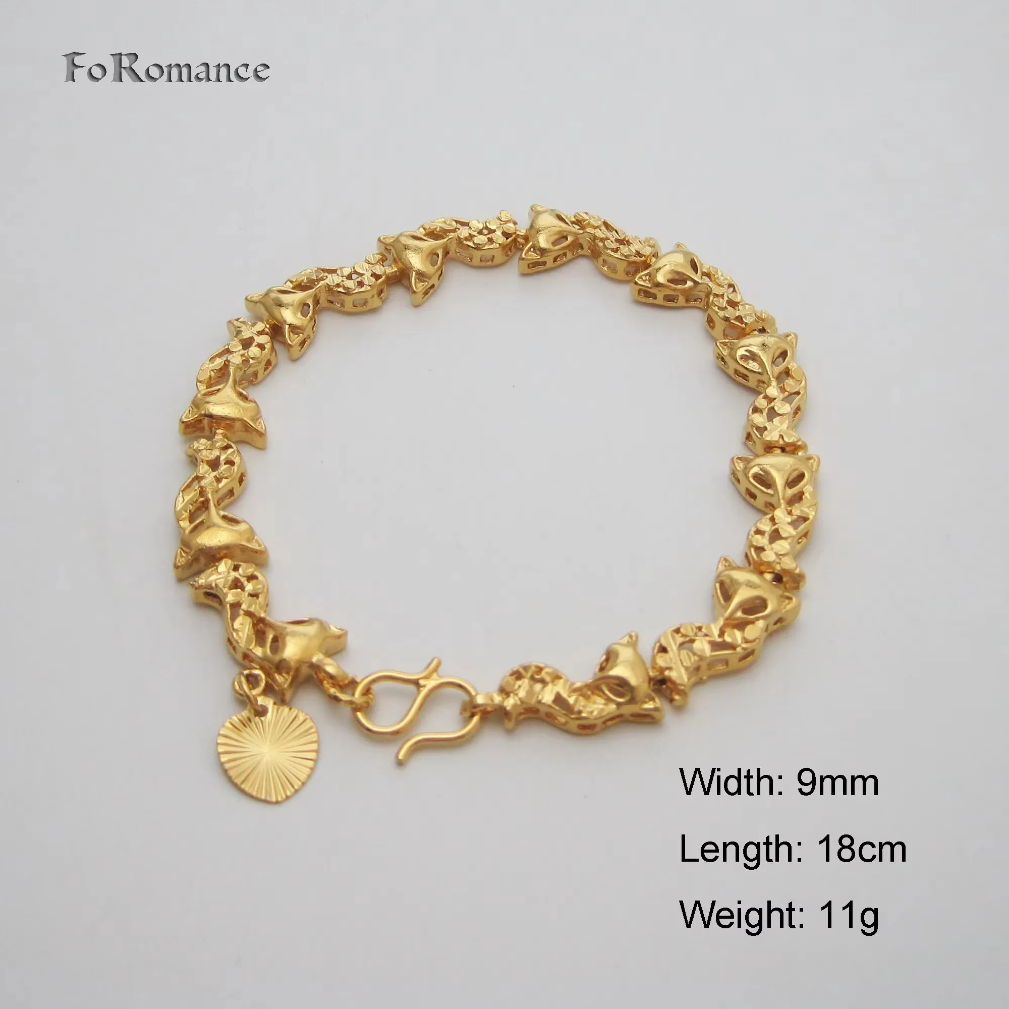 pulseira-feminina-banhada-a-ouro-amarelo-esculpida-em-formato-de-raposa-pulseira-ligada