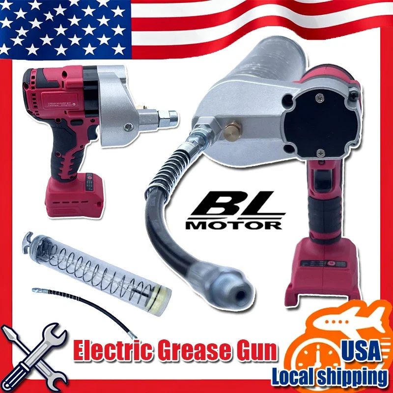 مسدس شحم كهربائي بدون فرش من Fit Milwaukee، حفارة لاسلكية أوتوماتيكية بالكامل ذات ضغط عالي مخصصة لدبوس بطارية ميلووكي 18 فولت