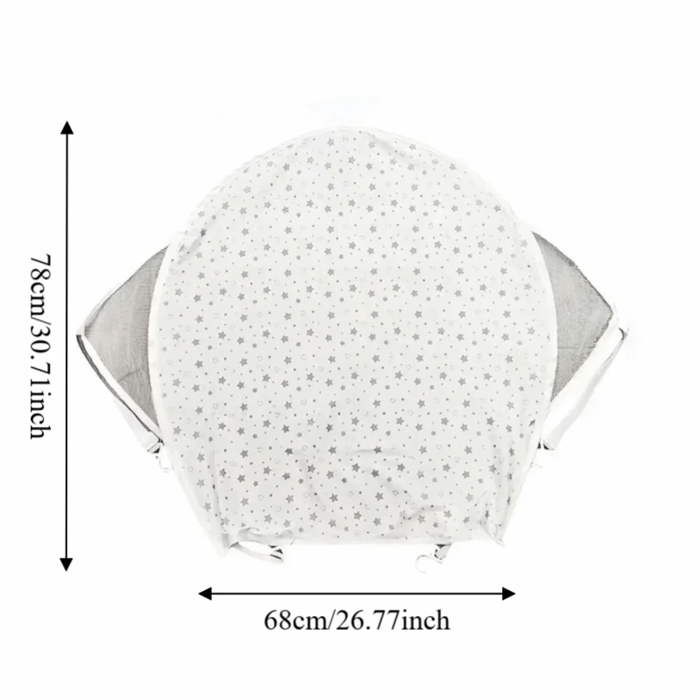 Extended Baby Stroller Sunshade Adjustment Light Blocking Sun Protections Cover Stretch Fabric Lightweight UV Resistant Canopy view 6