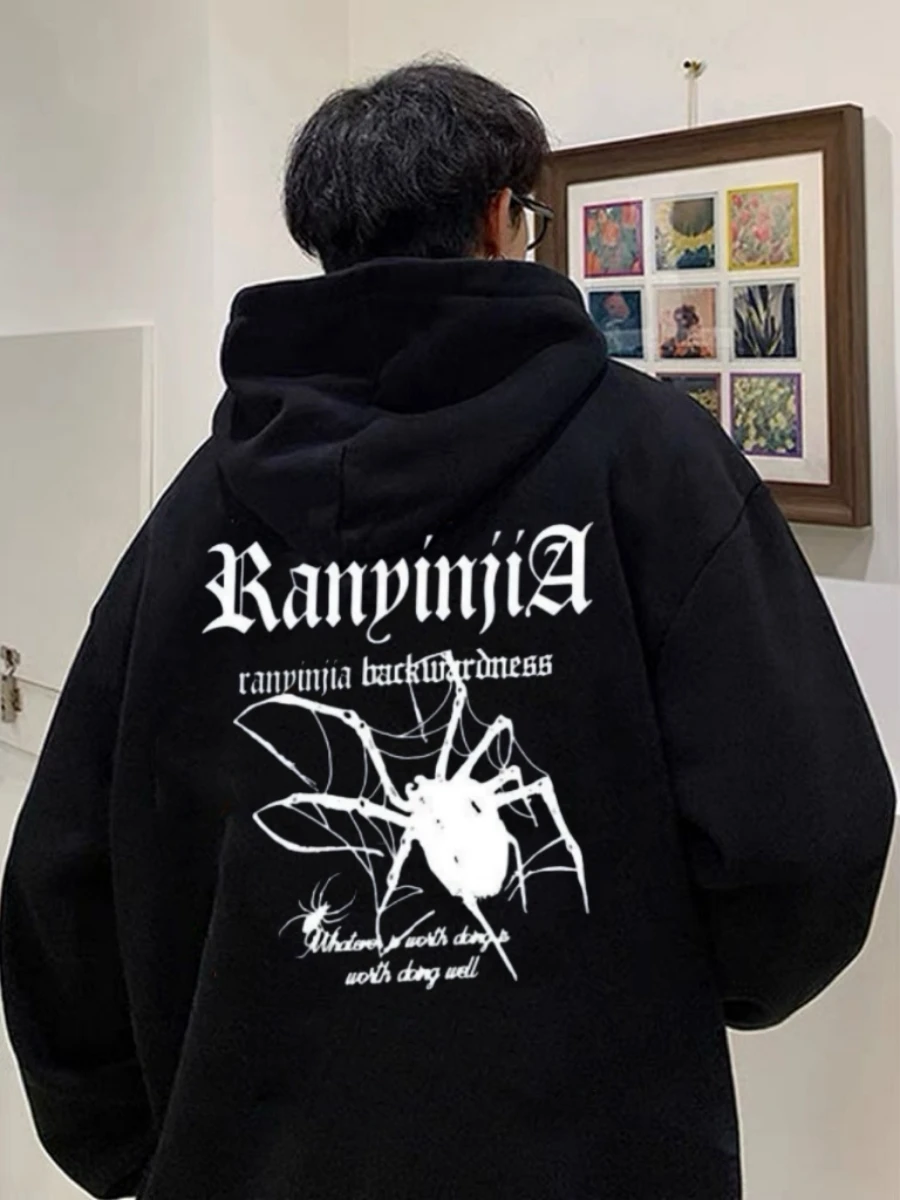 

American high street hoodie men's spring and autumn new style trendy brand loose top