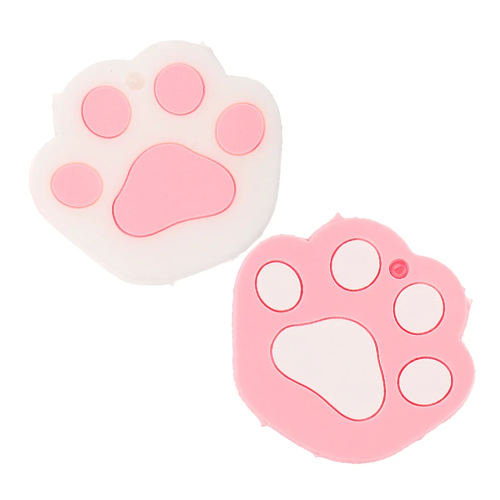 

2pcs Cat Claw Key Caps Cute Decorative Keychain Protectors House Car Keys Easy Install Light Practical Identification