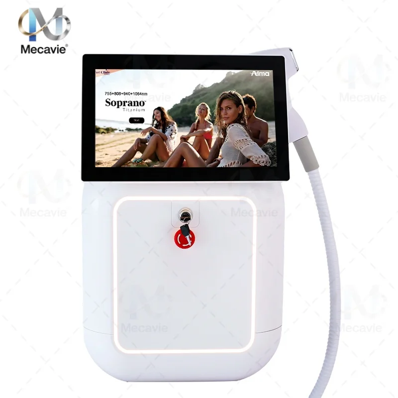 Salon Grade Diode Laser Hair Removal Equipment 5 Wavelength Ice Cooling Permanent Hair Remover for Armpit Bikini Leg Body Hair