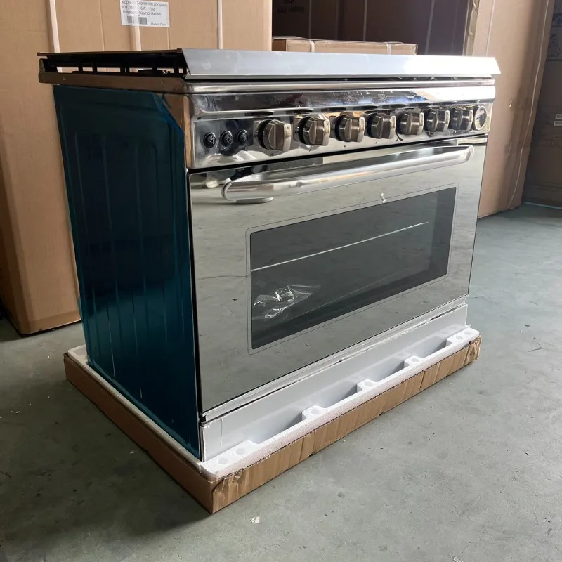 

Gas free-standing stainless steel baking cooking utensils stove