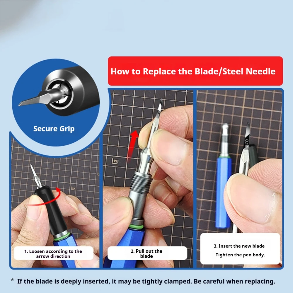Multi‑Function Model Handle Grip Blade Holder For Chisel Hook Scriber Engraver DIY Hobby Craft Carving Hand Tool Accessories