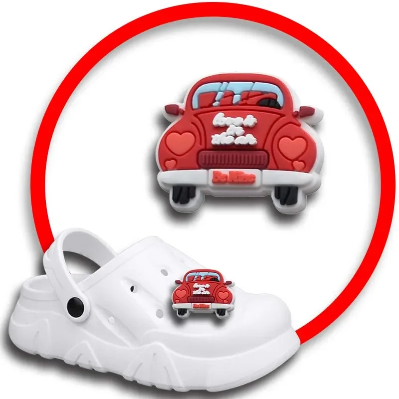 Ciondoli per scarpe di san valentino per sandali Crocs zoccoli da donna spille decorazioni per scarpe accessori distintivi da uomo accessori per scarpe per bambini