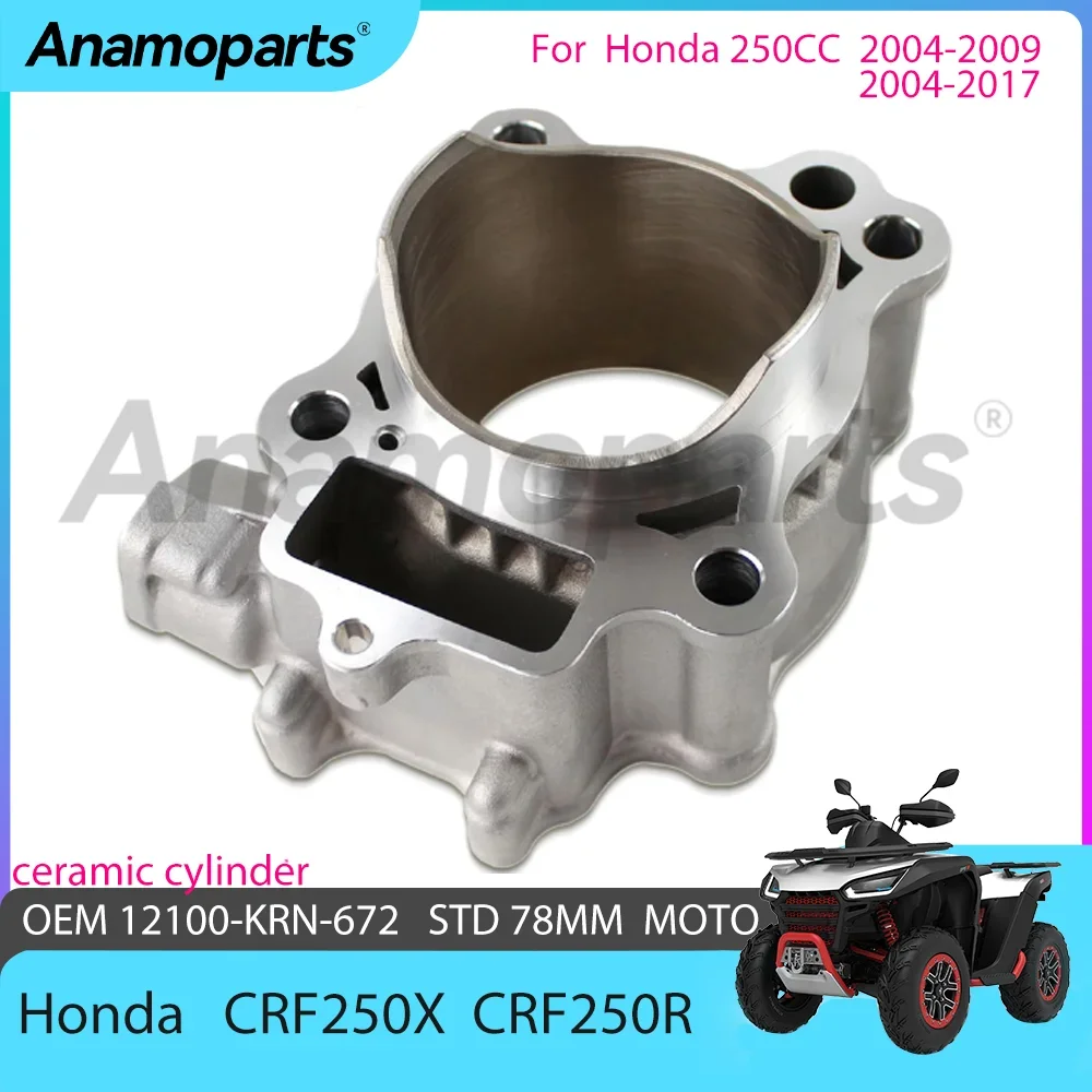 Cylinder Head Standard STD Bore 78 mm for Honda 2004-2009 CRF250R 2004-2017 CRF250X 250 CC Moto Engine Parts 12100-KRN-672