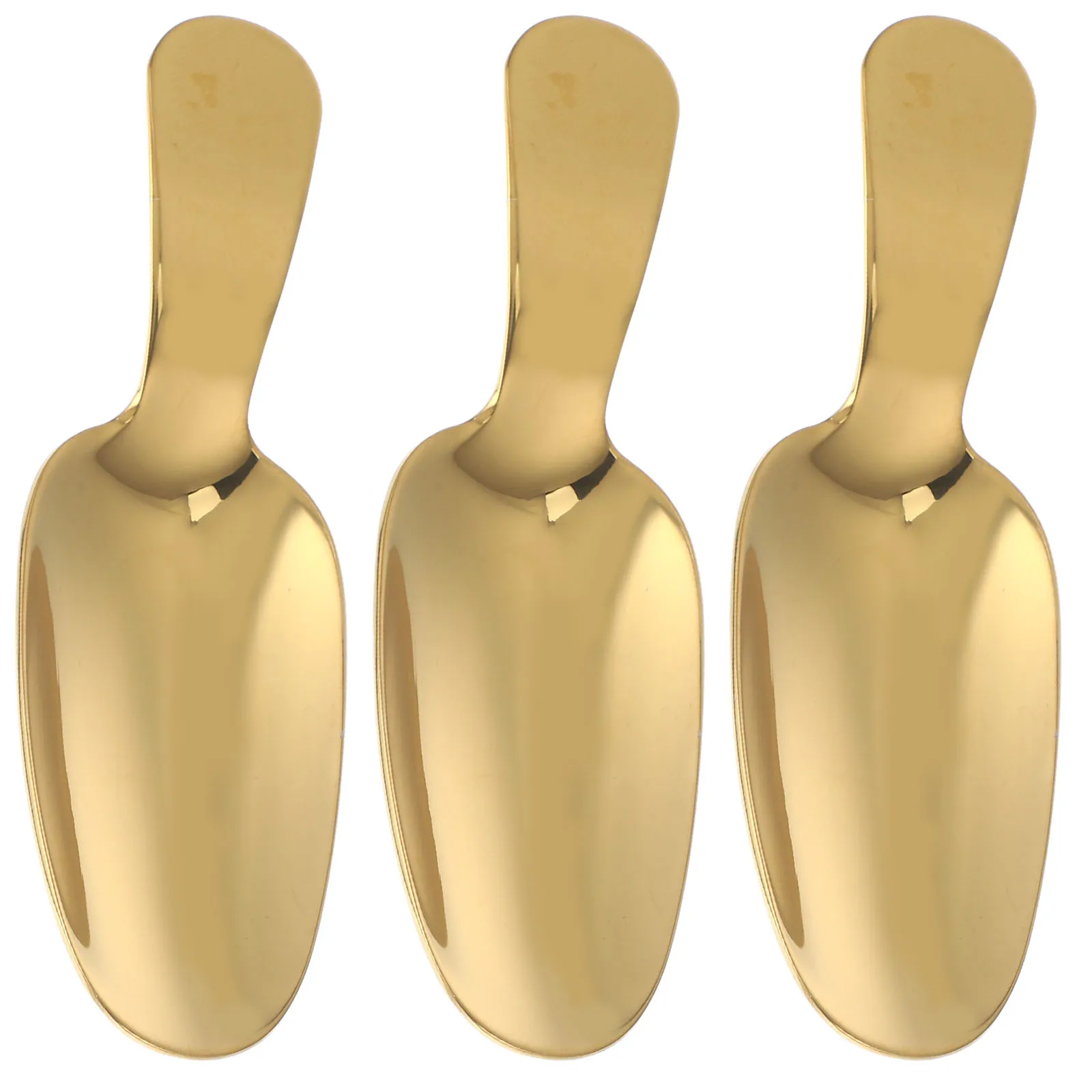 

3pcs Dessert Spoon Stainless Steel Sweet Treats Scoop Short Handle Tea Accessories Cake Serving Tool Soup Spoon Kitchen Bar
