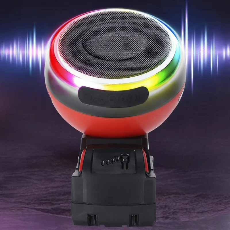 For Makita/DW/Milwaukee/Bosch 18V-20V Batteries Portable Wireless Speaker Supports Bluetooth 5.3 High-Definition Sound Quality