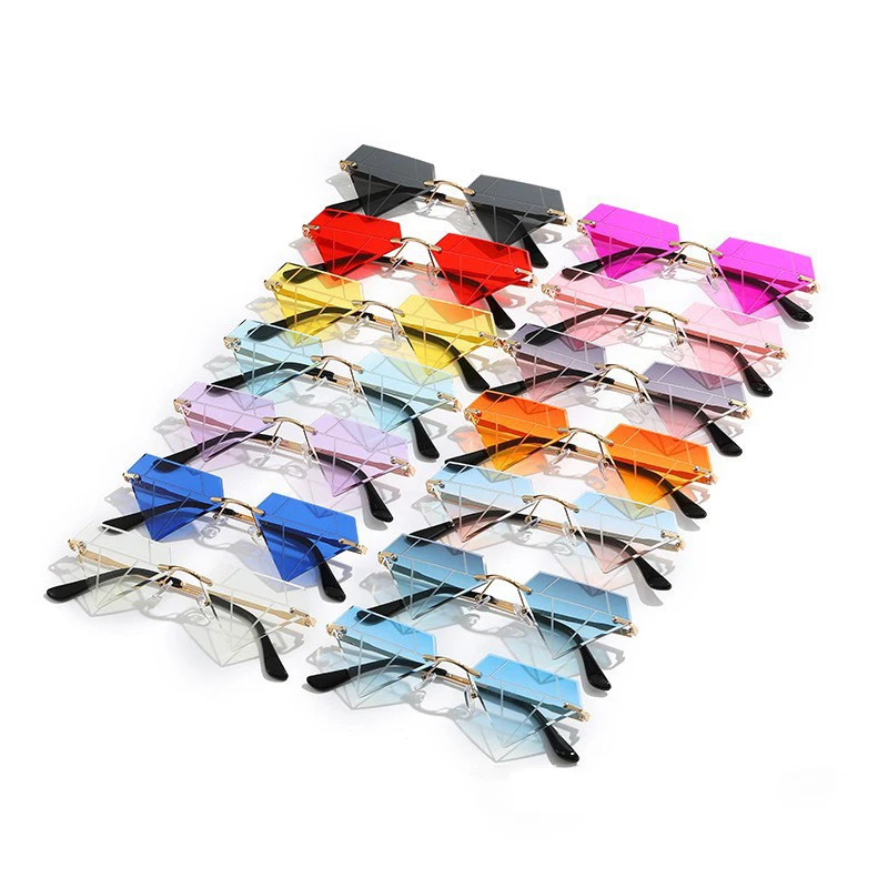 Creative Fun Wacky Diamond Glasses Funny Personality Trend Sunglasses Fashion Man / Women Street Holiday Party Photo Props Gift