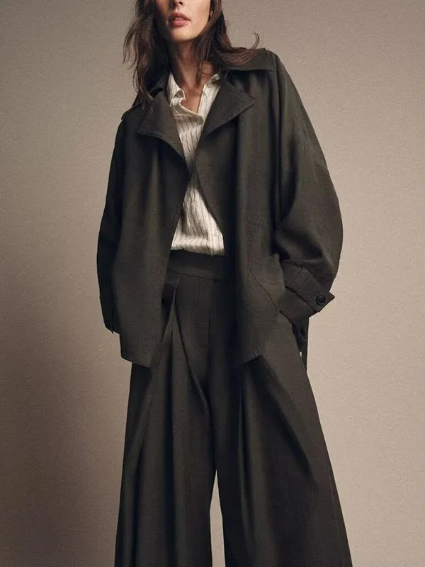 Ele Draped Women's Jaet 2025 Autumn Seasonal Faion Long Pants Ethnic Stage Costume without Brand Name