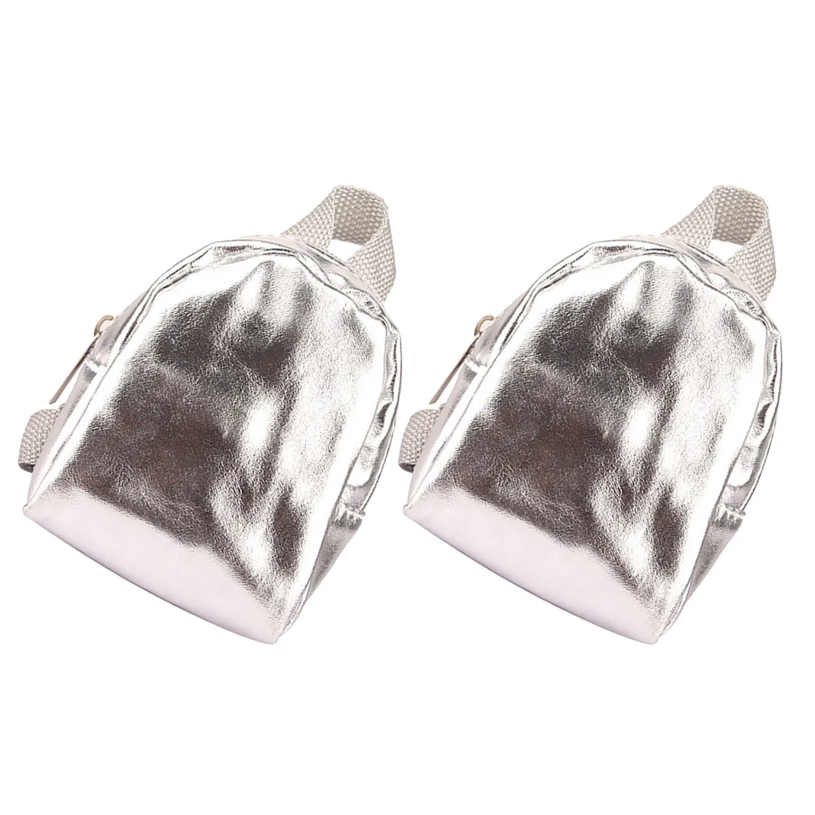 

2pcs Miniature Zipper Backpacks For Pretend Play Accessories Lightweight Mini Dollhouse School Bags Easy Clean Carrier Miniature