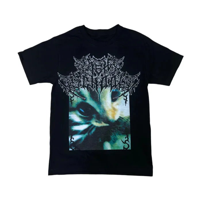 Sommer Y2K Gedruckt Lose ort Sve runde Ne T-shirt Personali k Retro irt Polyester Stoff Geometrische Muster