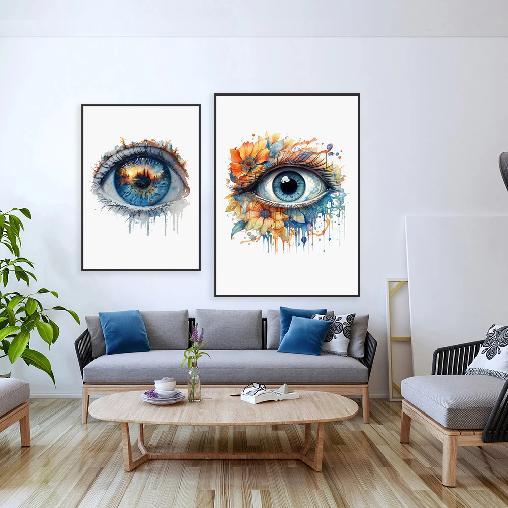 Eye anatomy, human eye watercolor art, ophthalmologist optician office decoration poster, optometrist ophthalmologist gift