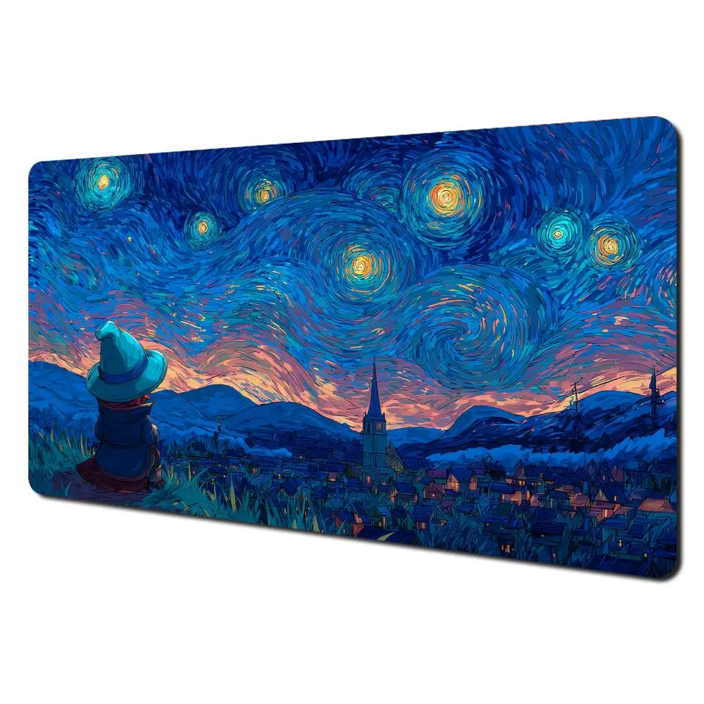 Van Gogh Starry Night Magic Playmat Card Battle Gaming Mat with