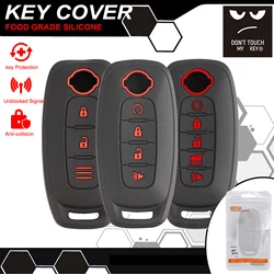 For Nissan X-trail T33 Qashqai J12 Teana 2022 2023 Silicone Key Case Cover Holder Remote car Key Ring Chain Cover Case Protector