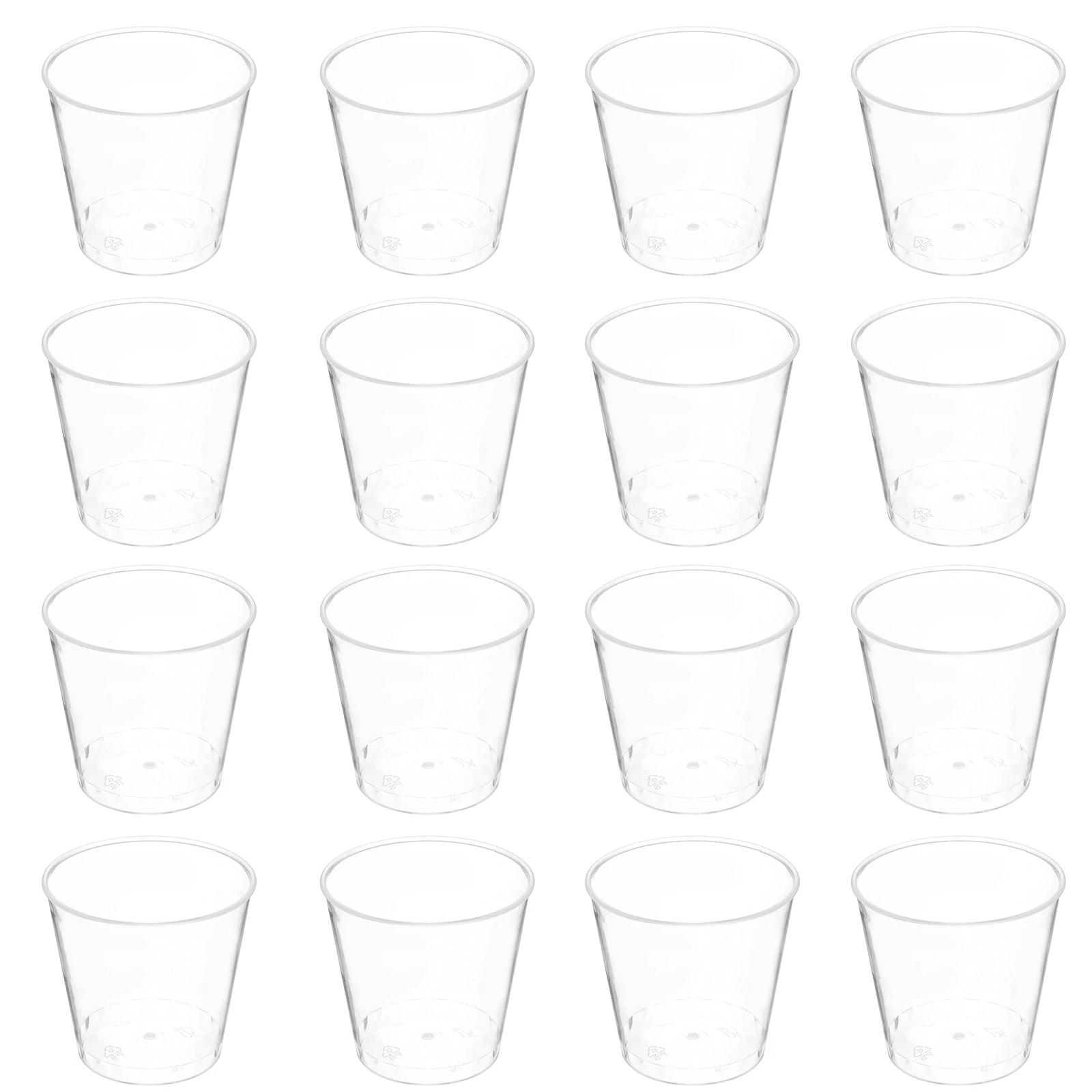 

50pcs Clear Disposable Tasting Cups Sample Water Juice Beverage Plastic Cups For Party Event Single Use Convenient Aviation