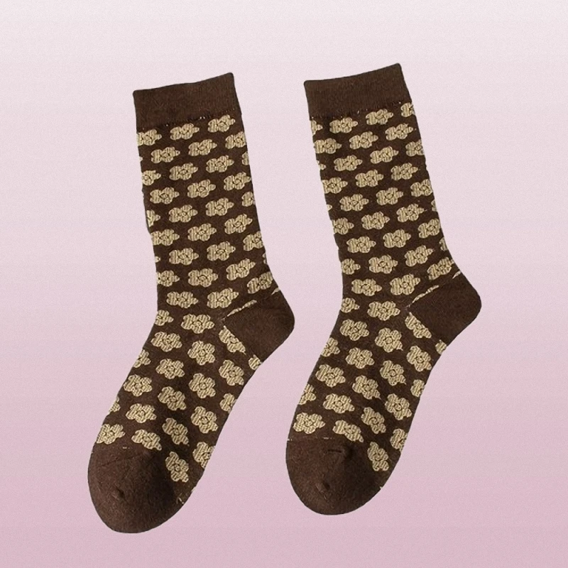 Calcetines a la moda y versátiles para mujer, medias de tubo medio y cintura alta, a prueba de frío y cálidas, 3/6 pares