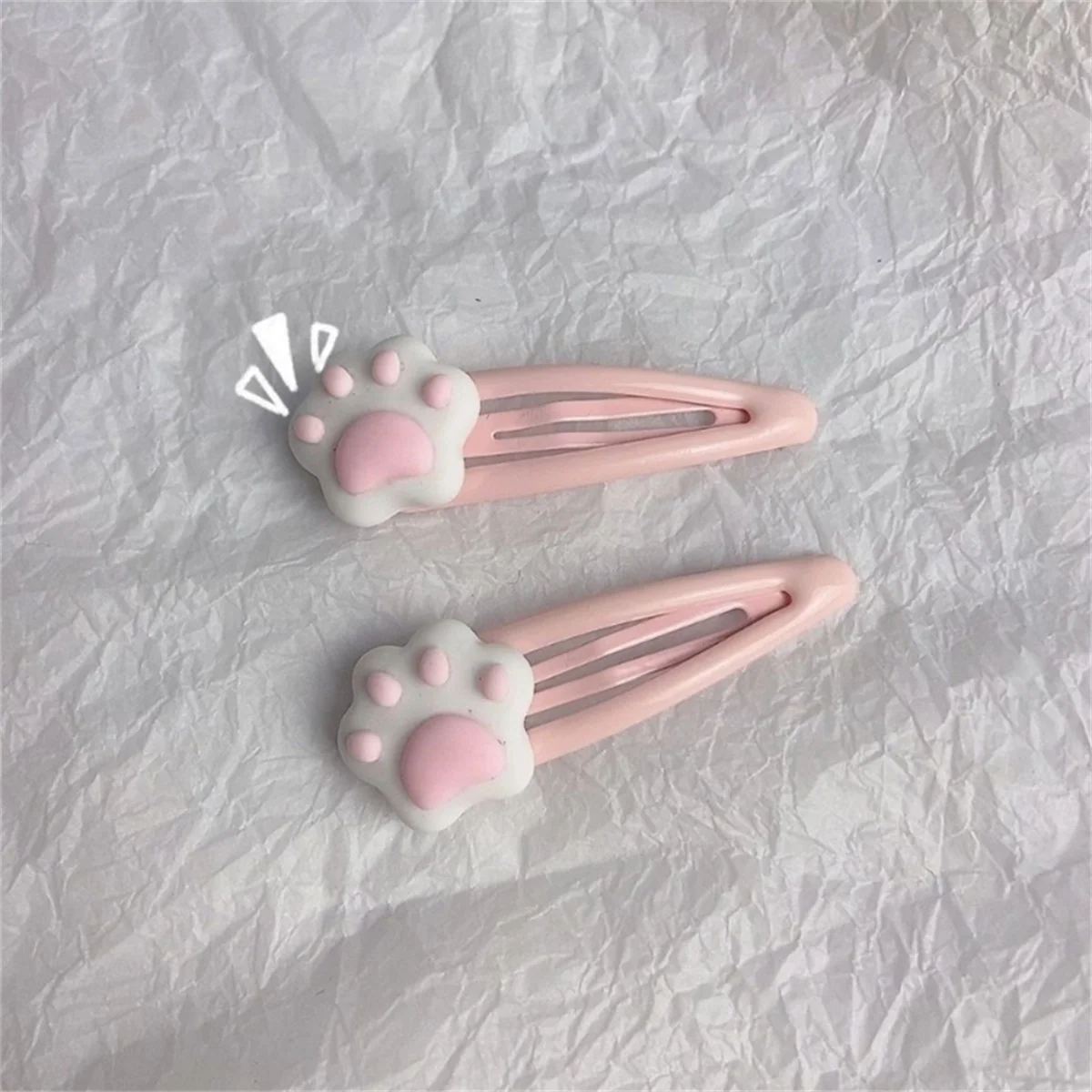 Y2K Cartoon Cat Paw Hair Clip Headwear - Stylish Travel Hairpins & Headdress Hairclip for Girls Fashionable Hair Accessories image 5