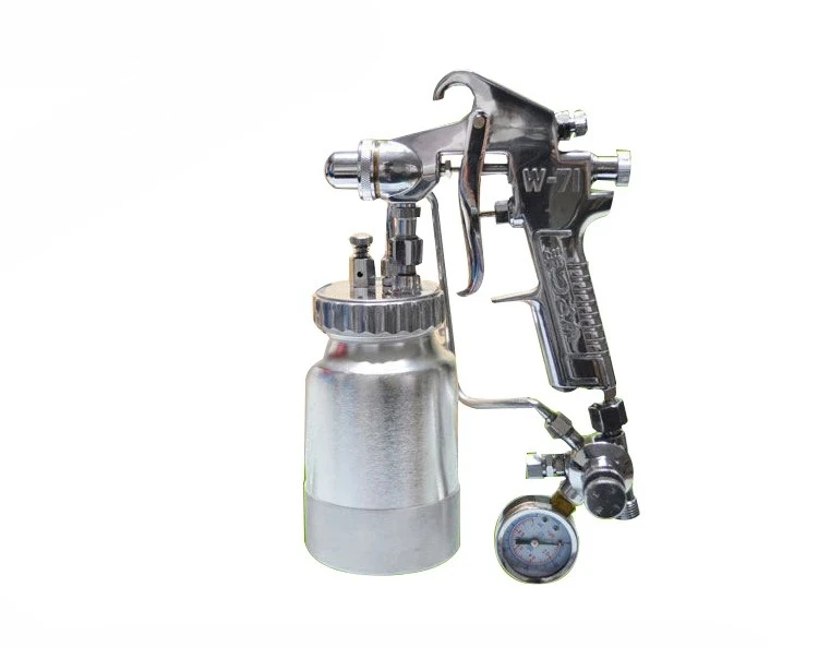 Paint spraying spray gun, electric, sun point colorful spray gun, pressure-feeding linear cloud silk spray gun