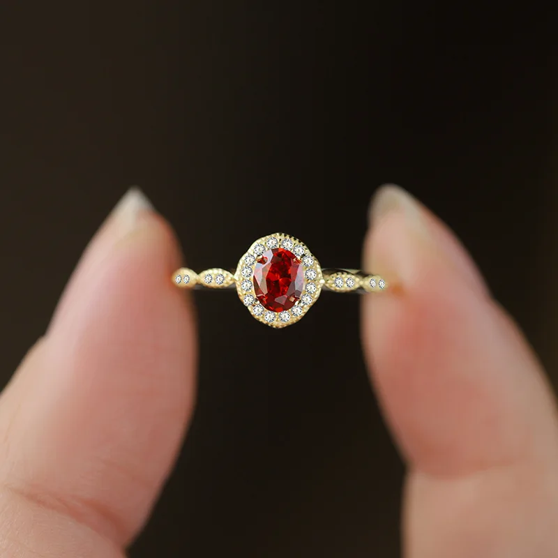 خاتم خطوبة نسائي جديد بسيط ومتعدد الاستخدامات من الفضة الإسترليني s925 مناسب للارتداء اليومي #6