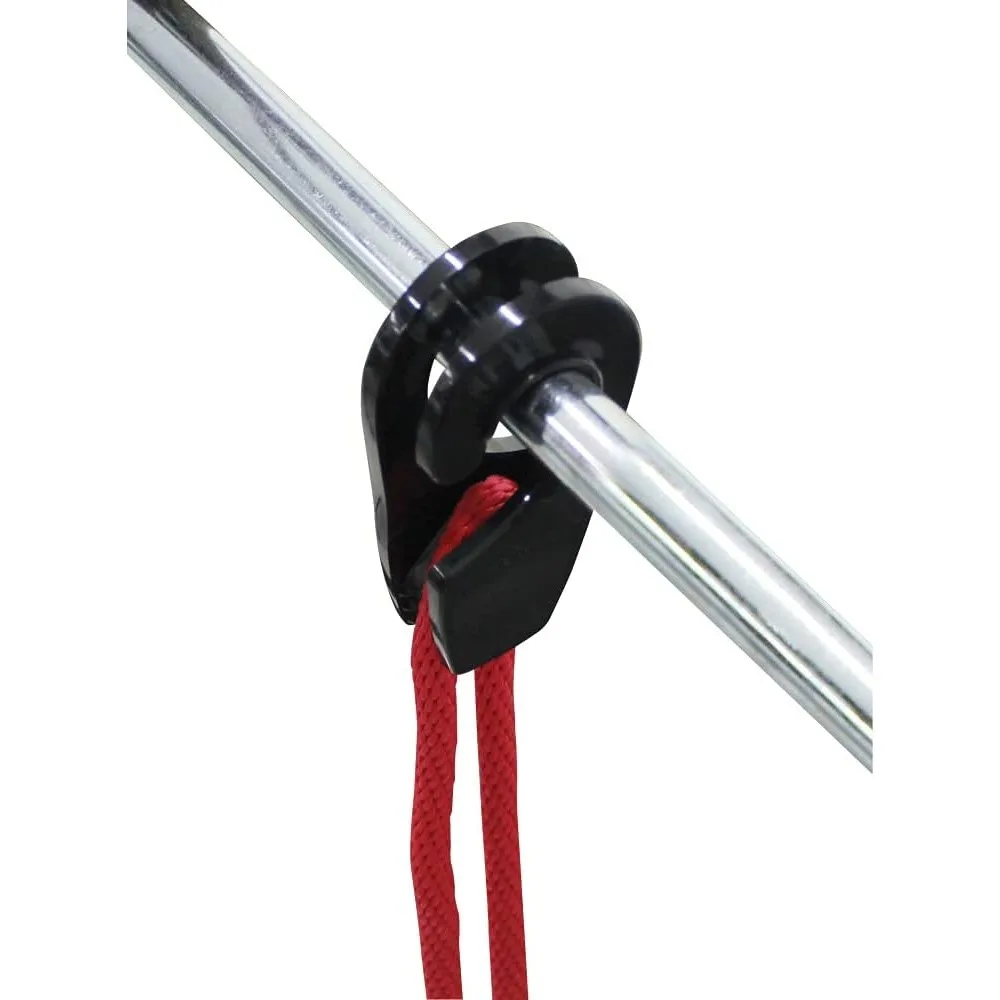 Cabides para pára-choque de trilho de barco, 1" pretos, pacote de 2 de valor para proteção marítima