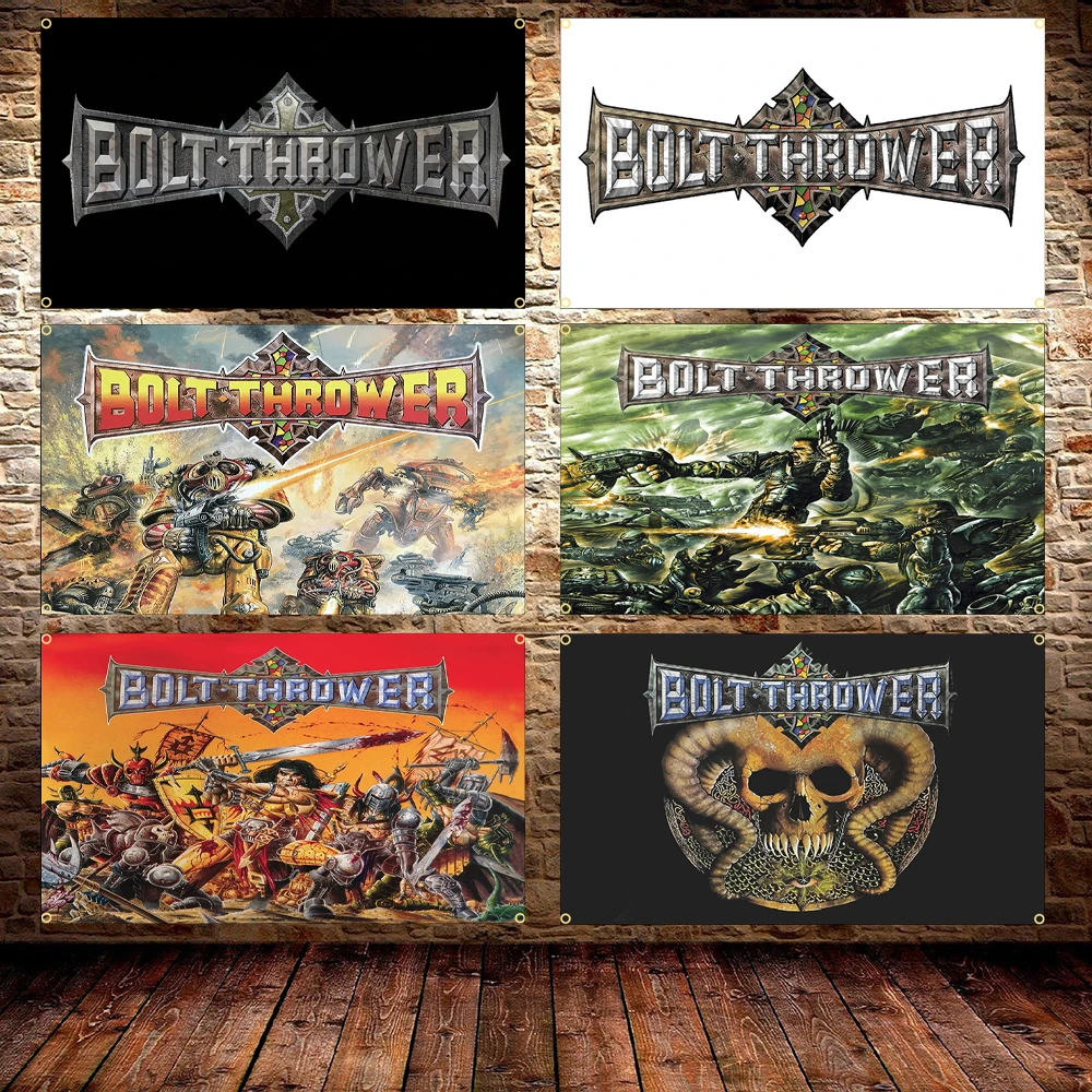 Rock Band Bolt Thrower Flag 60x90cm 90x150cm Polyester Printed Band Wallpaper Banner for Decor Outdoor Home Room Tapestry
