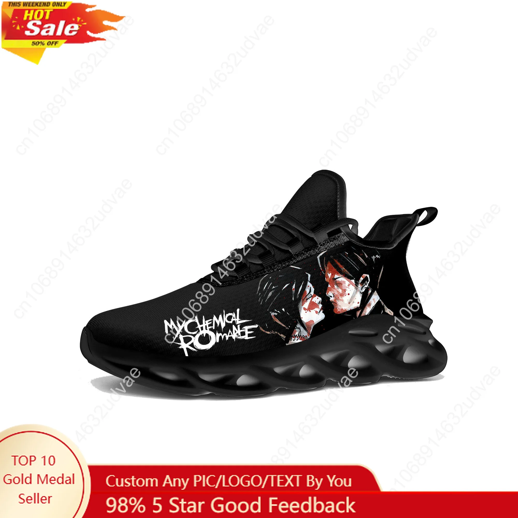 

My Chemical Romance Running Sneakers Mens Womens Sports Shoes Sneaker Lace Up Mesh Footwear Tailor made Shoe Black