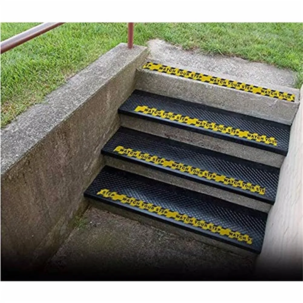 5CM*5M Warning Safety Stickers Watch Your Step Warning Sticker Stairs Stickers Floor Stickers Anti-Slip Carpet Tapes Home Decal