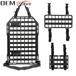 14*21in Vehicle Rigid Insert Gun Rack Panel Car Rear Seat Back Headrest Visor Organizer Molle Military Panel Storage Cover