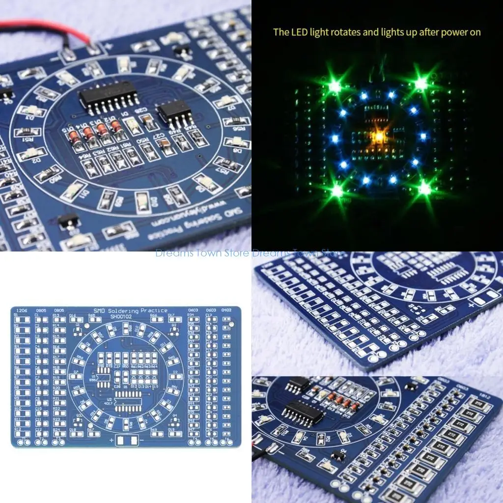 

HX6A Running Light Rotating Flashing LED Components Training Suite