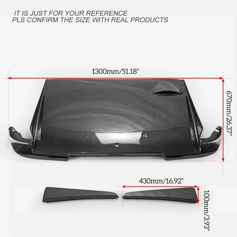 For Subaru 2004-2007 Gdb Gdc Subaru Impreza Wrx 8-9 Rear Diffuser Type A (With Fitting) Carbon Fiber