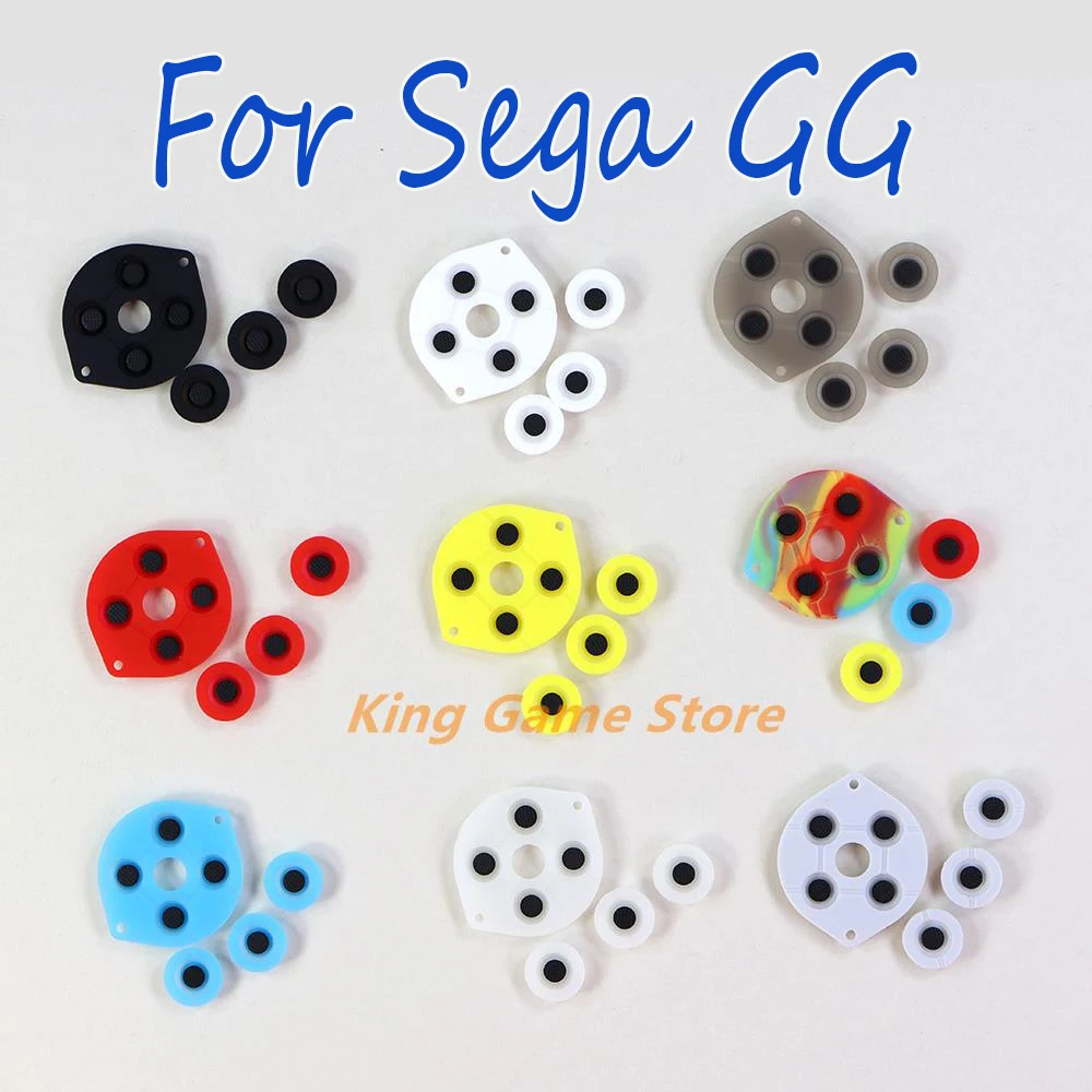 1 Juego de reemplazo de Botón de goma de silicona conductora de alta calidad para Sega GG GameGear Controller Key Pads