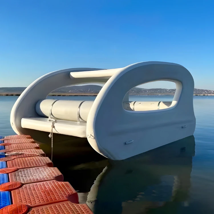 Catamarán Inflable para 2-7 Personas, Bote Inflable de Alta Presión, Fácil de Instalar, Autovaciable