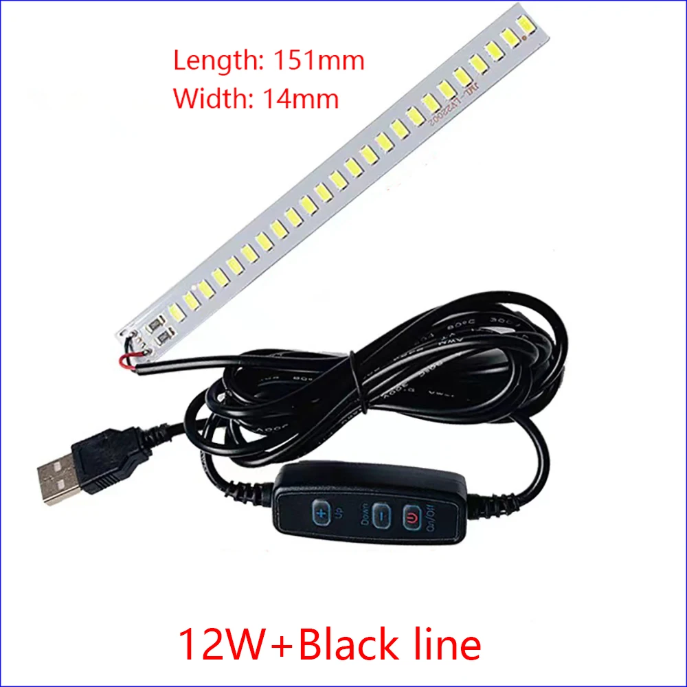 1PCS DC5V Dimmable 5730 SMD LED Lamp 1W 2W 3W 4W 5W 10W LED Light Beads White Warm White Light With 10 Steps Adjust Switch.