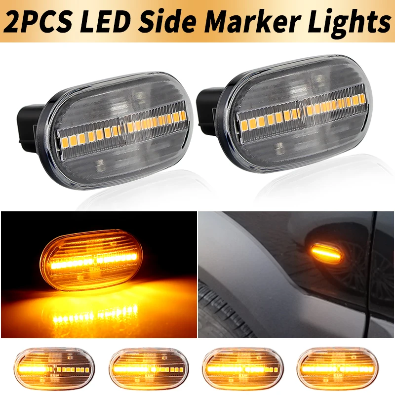 2 قطعة LED الجانب ماركر بدوره مصباح إشارة Canbus ​ ​ لسوزوكي جيمي 18- كاري 05- لمازدا سبيانو 05-08 لشروليه كروز 06-
