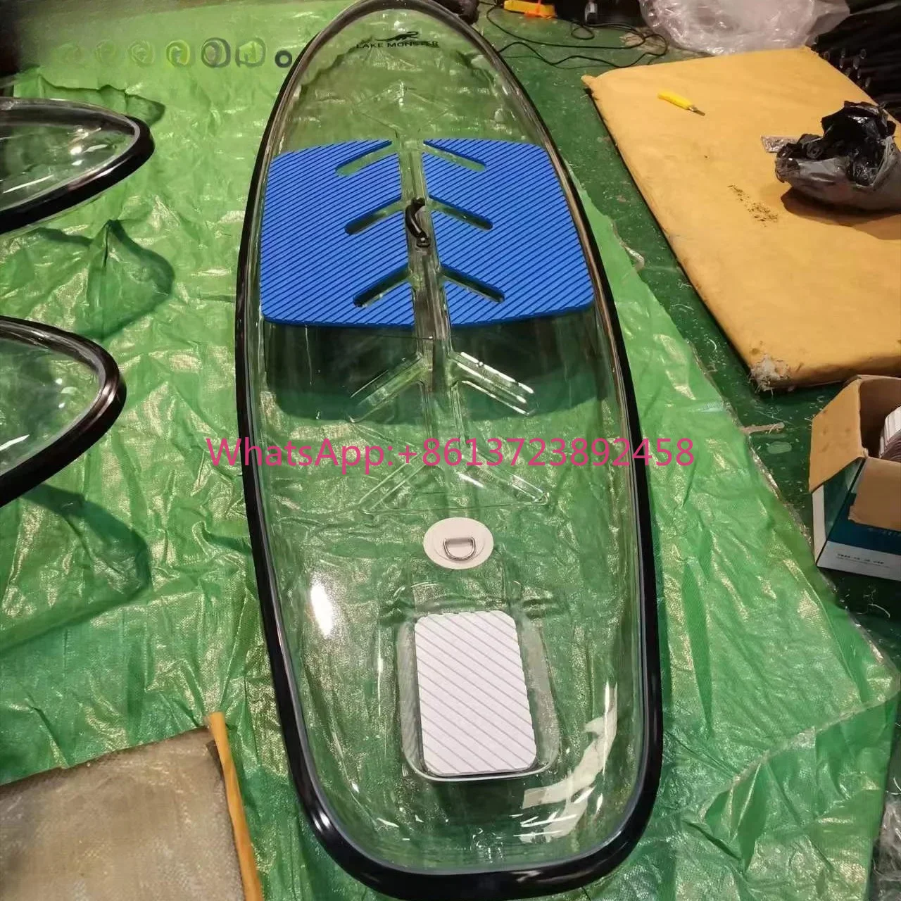 clear Surfing SUP paddle board Ocean board crystal PC Transparent sea sport stand up water rowing