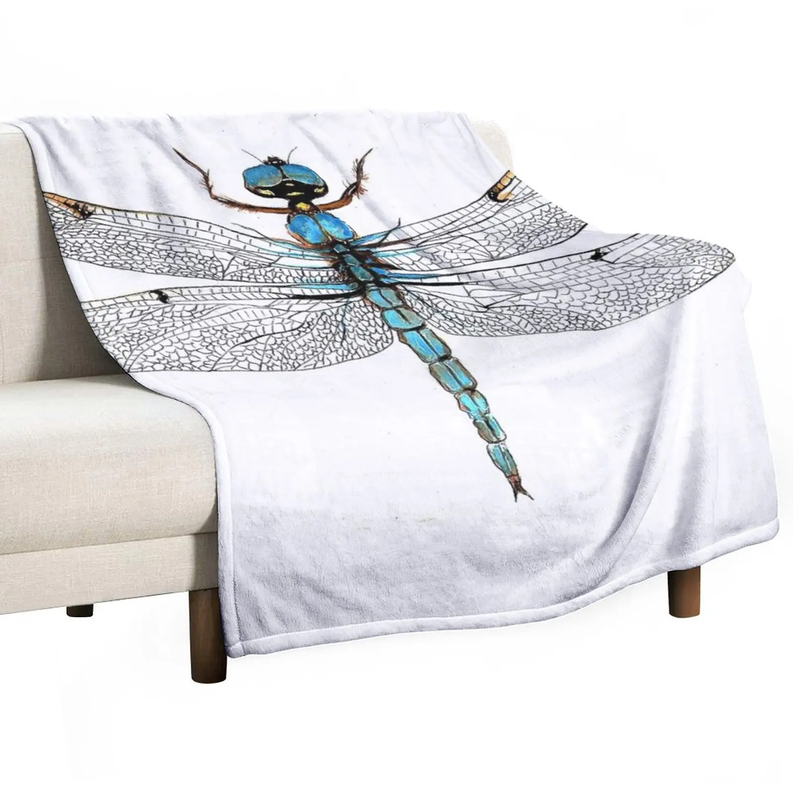 

New Dragonfly Throw Blanket Blankets For Bed Flannels Blankets