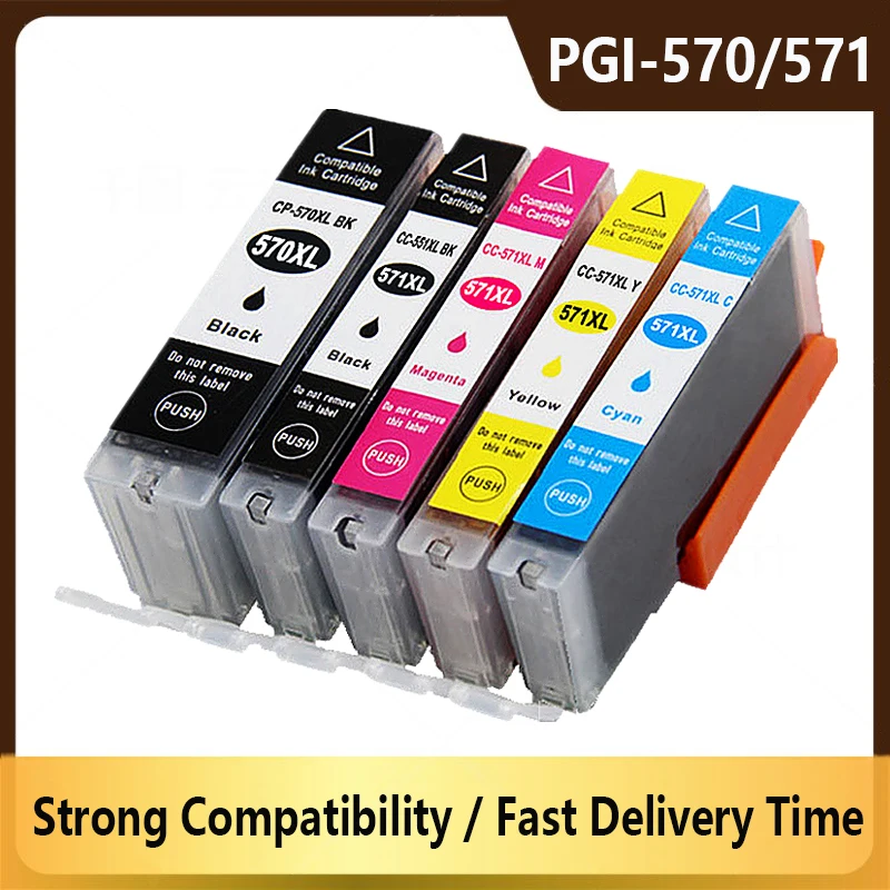 

pgi-570xl PGI570 570xl PGI-570 CLI-571 Compatible Ink Cartridge For Canon PIXMA MG5750 MG5751 MG5752 MG5753 MG6850 printer