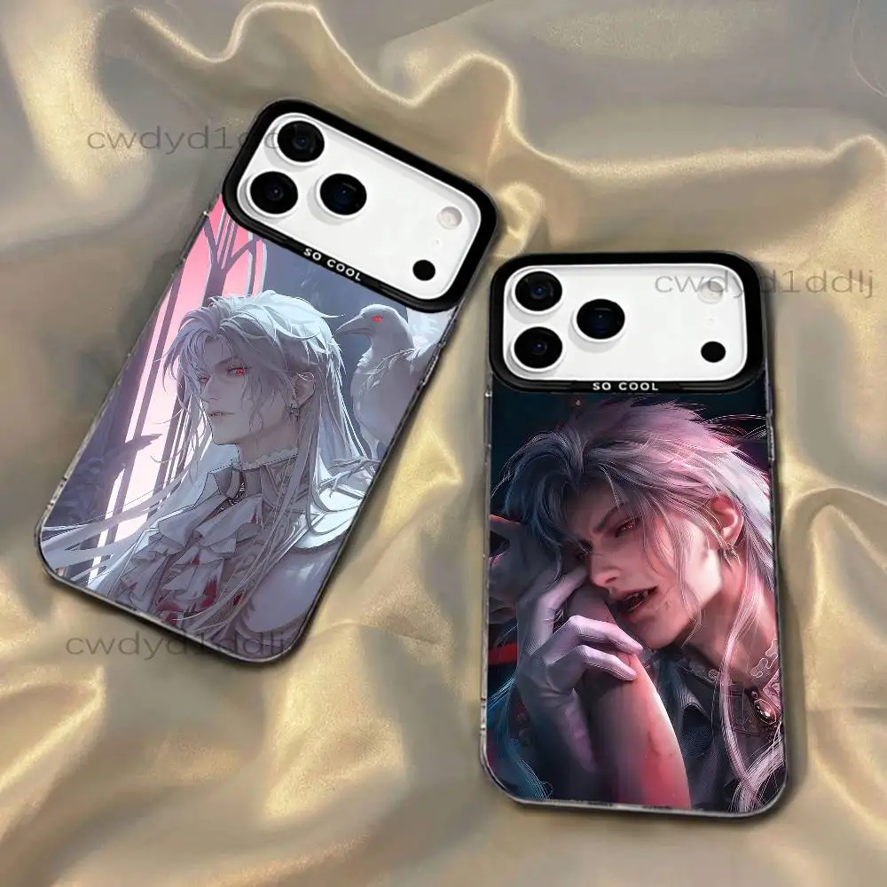 

L-Love And Deep Space Sylus For iPhone 17,16,15,14,13,12,X,8,Pro,Max,Plus,SE4,Air,Mini Anti-Slip Black IMD Matte Case