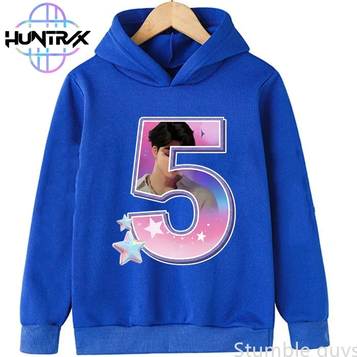 

Kids Kpop Demon Hunters Hoodie Autumn Boys Clothes Girls Numbers 1-9 Print Soft Skin-Friendly School Outfit Fashion Hooded Top​