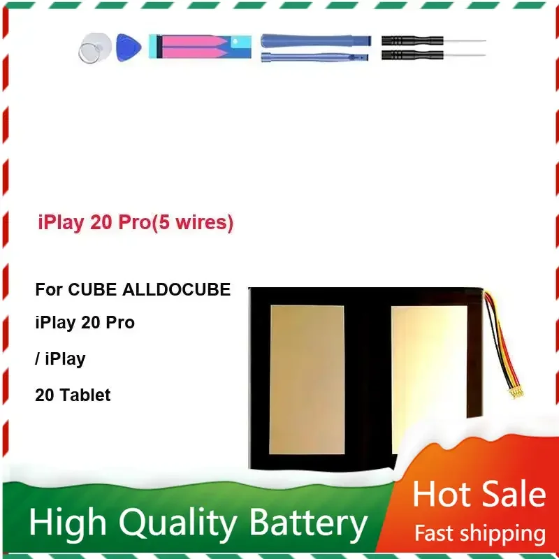 8000mAh 3449119-1S2P Tablet PC Battery for Alldocube Cube IPlay 20 IPlay20 Pro Accumulator with 5-Wire Plug Warranty  Track NO