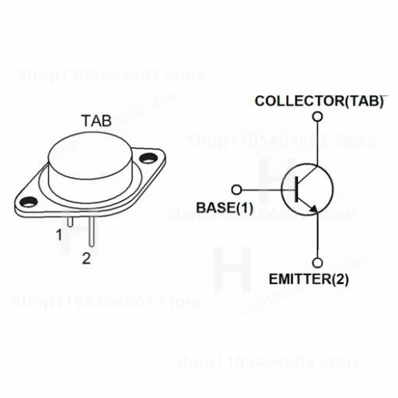10PCS PACK 2N3055 NPN Power Transistor,: 10PCS PER PACK