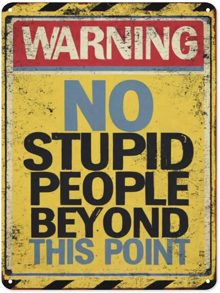 No Stupid People Be…