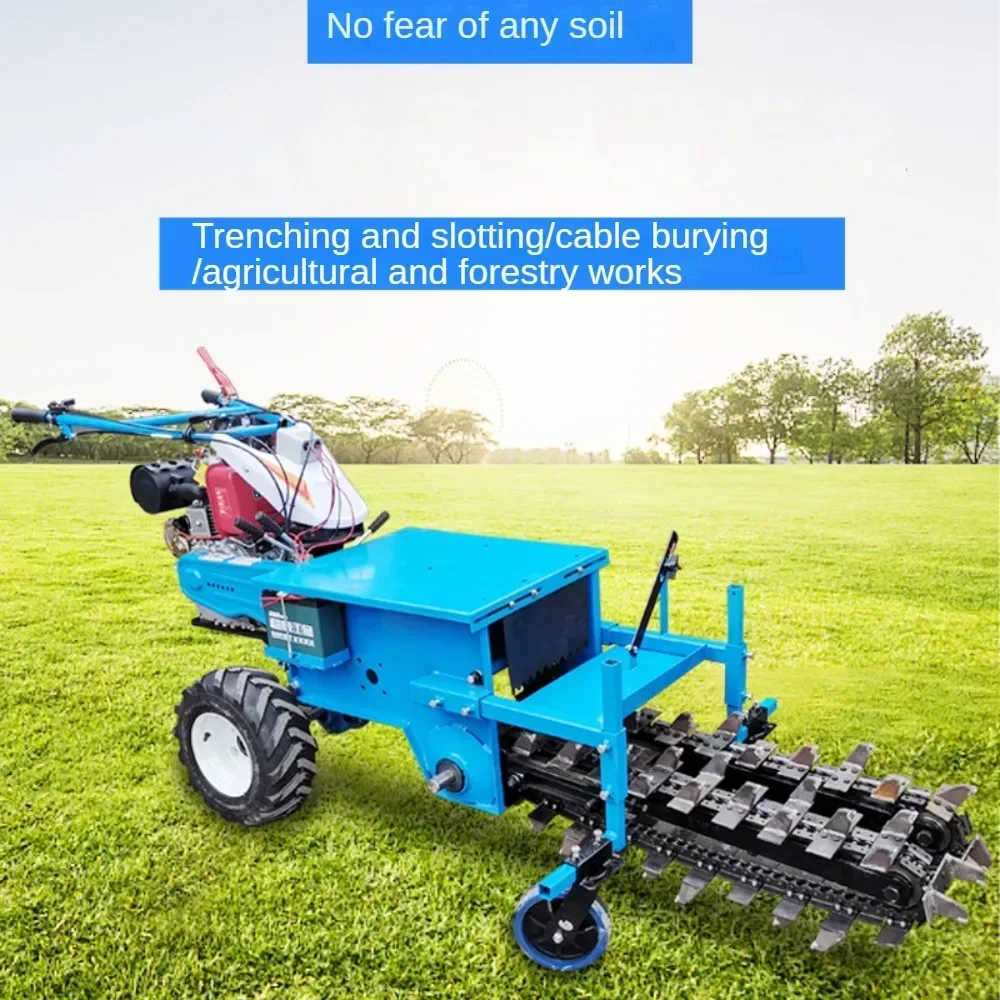 Портативная цепная траншейная машина для одиноких солдат в сельскохозяйственных садах, эффективное инженерное оборудование для полевых бов