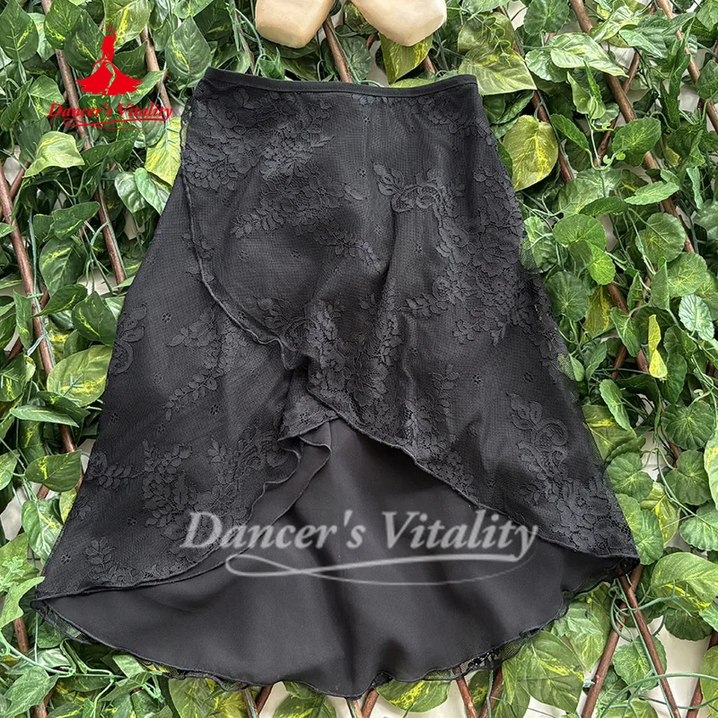 Spódnice do tańca baletowego dla kobiet seksowna koronkowa spódniczka Tutu joga balet sztuka egzamin praktyka ubrania dziewczęca odzież do treningu tanecznego