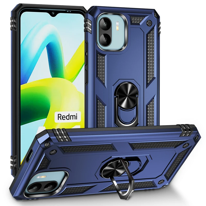 Casing untuk P40 Lite 5G Armor Kasar Militer Tahan Benturan Magnet Penutup Cincin Penyangga Mobil untuk Casing Huawei P 40 Lite 5G