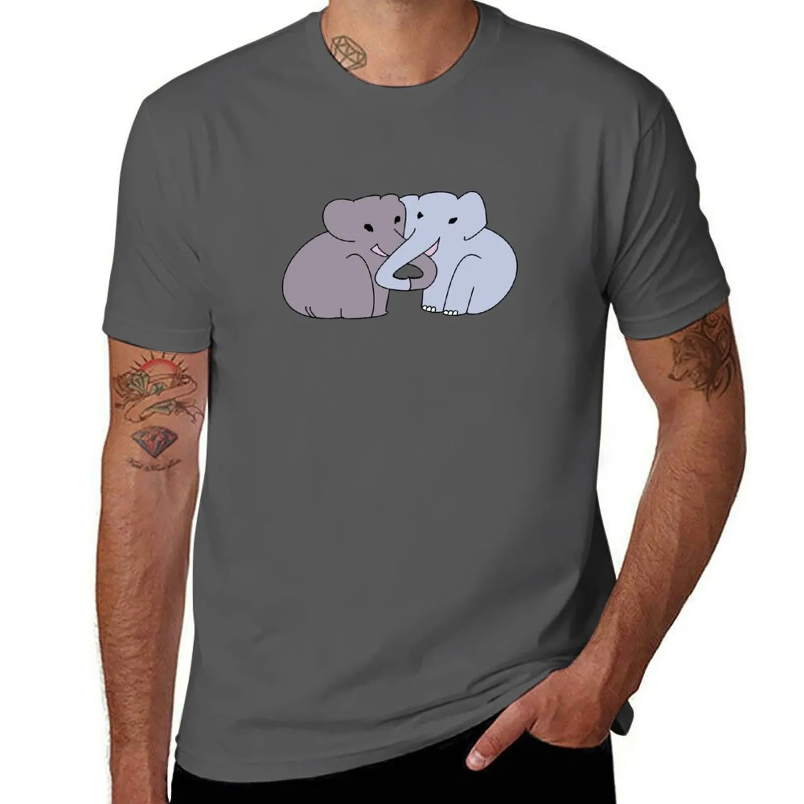 

2 Elephants T-Shirt Breathable Workout Short Sleeve Top